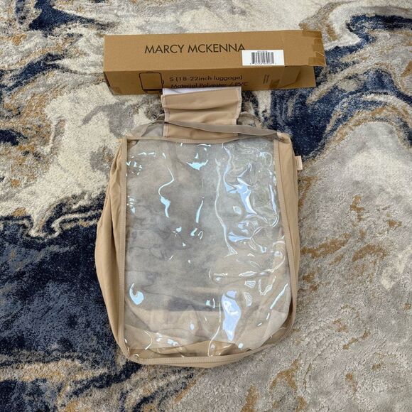 Marcy McKenna 18"-22" Clear Design PVC Material Nylon Sides Luggage Cover NWT - Picture 9 of 9